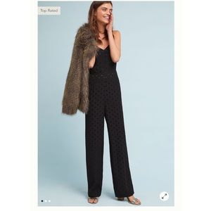 Anthropologie Essential Polka Dot Jumpsuit